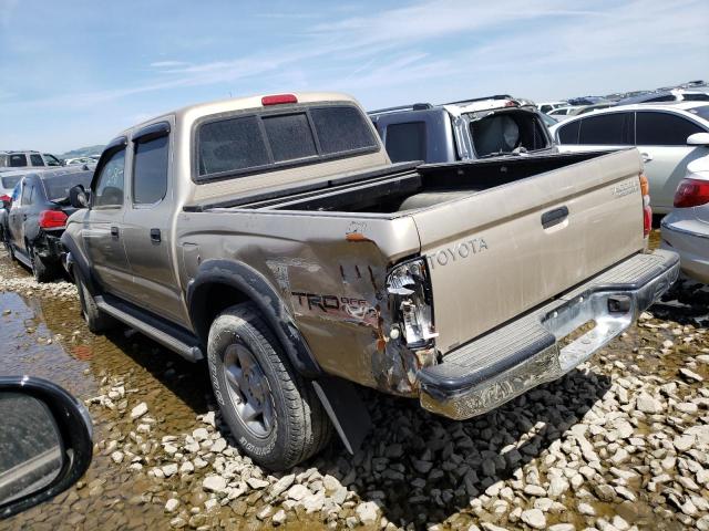 5TEGN92N24Z390523 - 2004 TOYOTA TACOMA DOUBLE CAB PRERUNNER GOLD photo 2