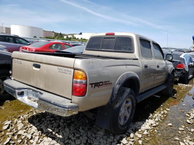 5TEGN92N24Z390523 - 2004 TOYOTA TACOMA DOUBLE CAB PRERUNNER GOLD photo 3