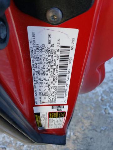 5TEUX42N39Z635269 - 2009 TOYOTA TACOMA ACCESS CAB RED photo 12
