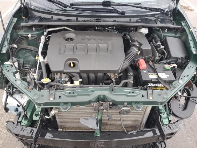 2T1BURHE7EC199417 - 2014 TOYOTA COROLLA L GREEN photo 11