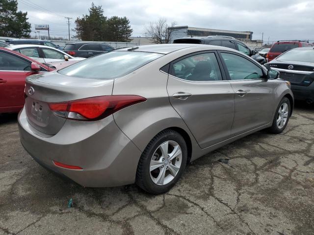 5NPDH4AE4GH769822 - 2016 HYUNDAI ELANTRA SE TAN photo 3