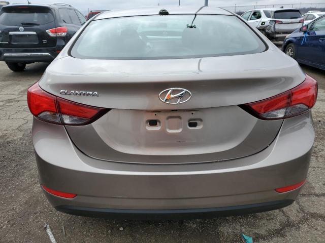 5NPDH4AE4GH769822 - 2016 HYUNDAI ELANTRA SE TAN photo 6