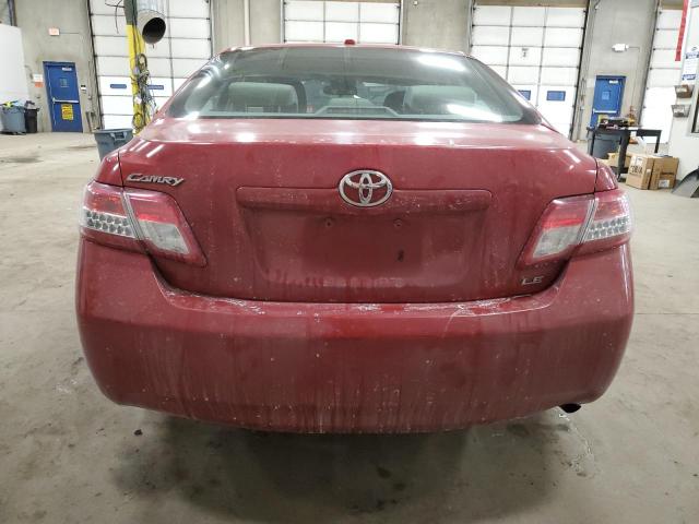 4T4BF3EK8AR082705 - 2010 TOYOTA CAMRY BASE RED photo 6