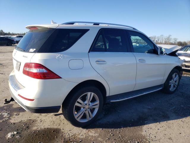 4JGDA5HB7FA516193 - 2015 MERCEDES-BENZ ML 350 4MATIC WHITE photo 3