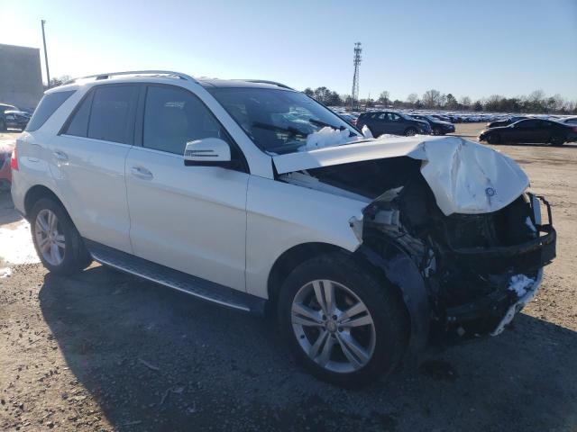 4JGDA5HB7FA516193 - 2015 MERCEDES-BENZ ML 350 4MATIC WHITE photo 4