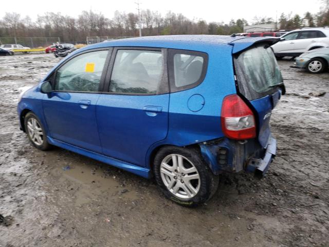 JHMGD386X7S015289 - 2007 HONDA FIT S 蓝色 照片 2