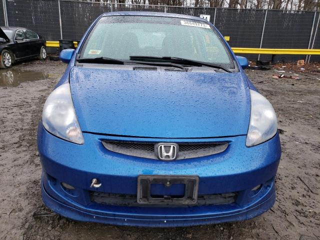 JHMGD386X7S015289 - 2007 HONDA FIT S 蓝色 照片 5