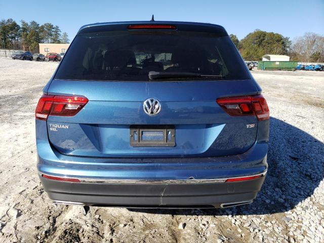 3VV3B7AX9JM018752 - 2018 VOLKSWAGEN TIGUAN SE BLUE photo 6