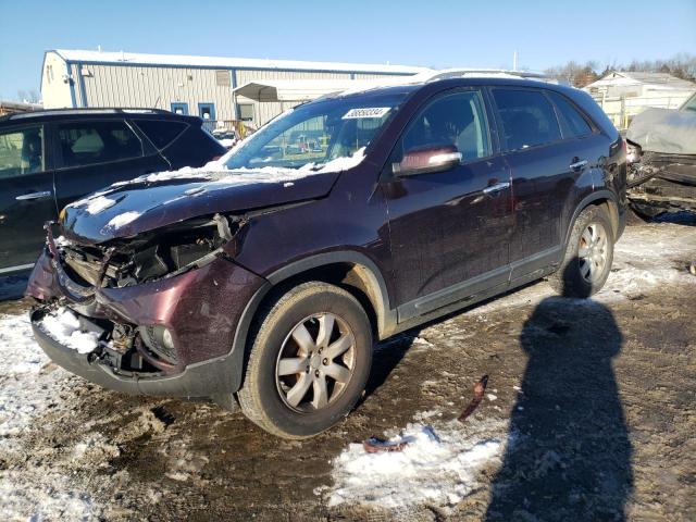 5XYKT4A67DG353569 - 2013 KIA SORENTO LX BURGUNDY photo 1