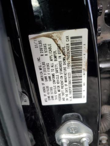 1HGCP3F73BA016223 - 2011 HONDA ACCORD EX BLACK photo 12