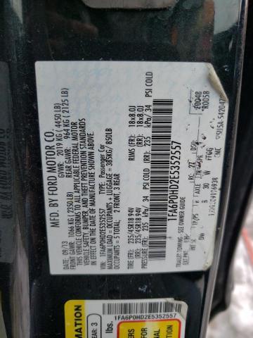 1FA6P0HD2E5352557 - 2014 FORD FUSION SE BLACK photo 13