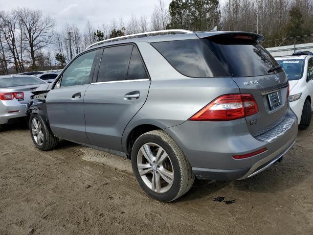 4JGDA5HB6EA343362 - 2014 MERCEDES-BENZ ML 350 4MATIC SILVER photo 2