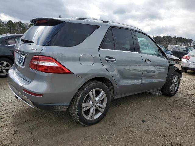 4JGDA5HB6EA343362 - 2014 MERCEDES-BENZ ML 350 4MATIC SILVER photo 3