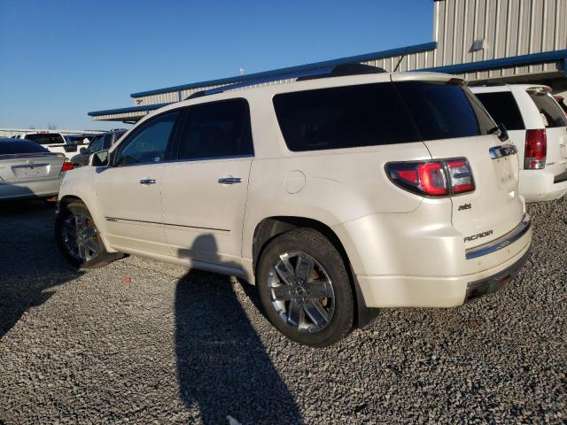 1GKKRTKD2FJ141353 - 2015 GMC ACADIA DENALI WHITE photo 2