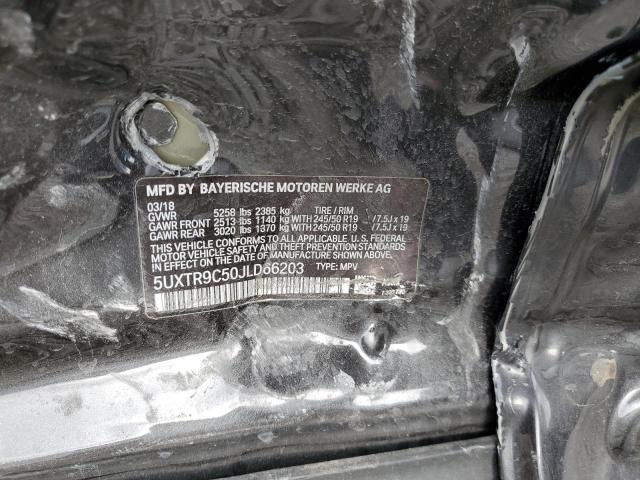 5UXTR9C50JLD66203 - 2018 BMW X3 XDRIVE30I GRAY photo 13