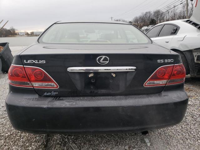 JTHBA30G865155992 - 2006 LEXUS ES 330 BLACK photo 6