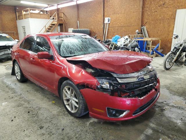 3FAHP0JA4AR312352 - 2010 FORD FUSION SEL RED photo 4