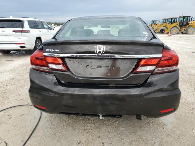 19XFB2F5XDE028453 - 2013 HONDA CIVIC LX BLACK photo 6