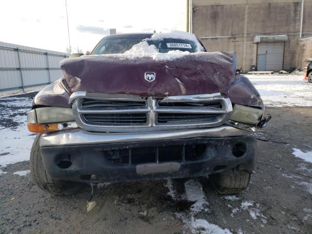 1B7GG22N51S293589 - 2001 DODGE DAKOTA BURGUNDY photo 5