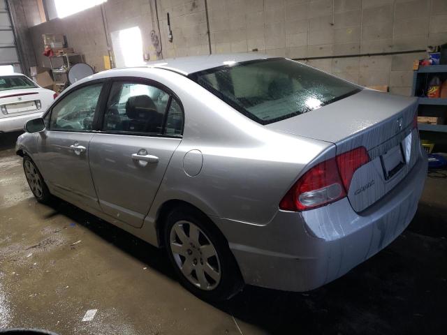 1HGFA16569L000694 - 2009 HONDA CIVIC LX SILVER photo 2