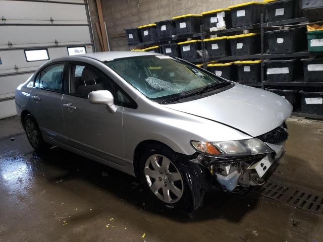 1HGFA16569L000694 - 2009 HONDA CIVIC LX SILVER photo 4