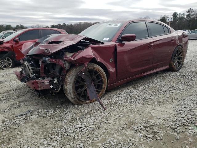 2C3CDXL9XJH311988 - 2018 DODGE CHARGER SRT HELLCAT BURGUNDY photo 1