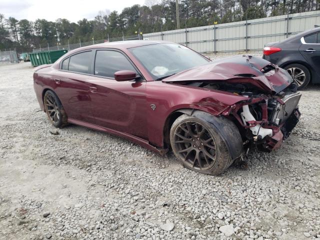 2C3CDXL9XJH311988 - 2018 DODGE CHARGER SRT HELLCAT BURGUNDY photo 4