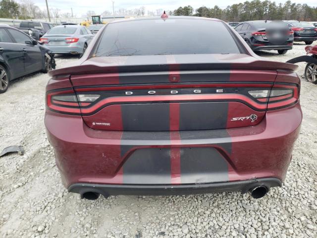 2C3CDXL9XJH311988 - 2018 DODGE CHARGER SRT HELLCAT BURGUNDY photo 6