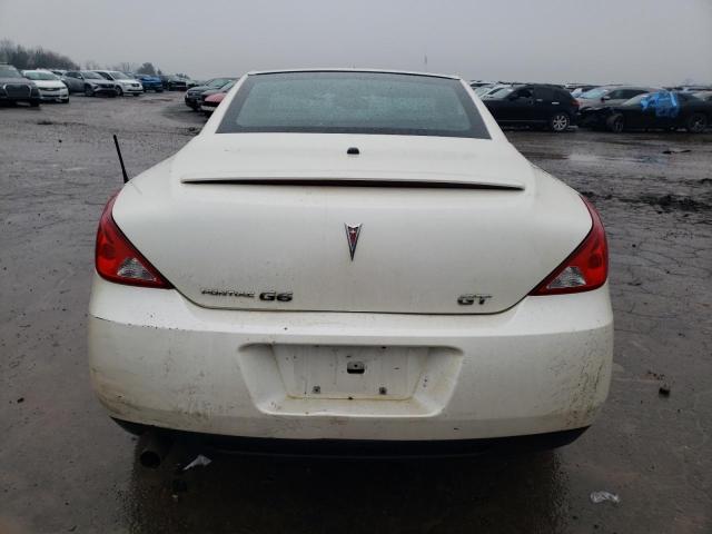 1G2ZK36N794275624 - 2009 PONTIAC G6 GT WHITE photo 6