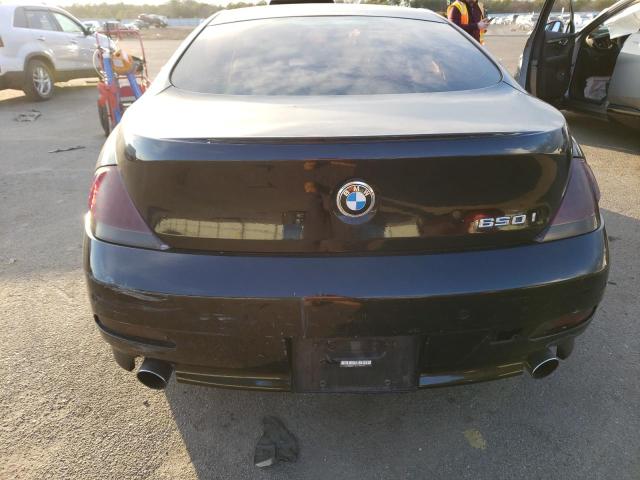 WBAEH13476CR46166 - 2006 BMW 650 I BLACK photo 6