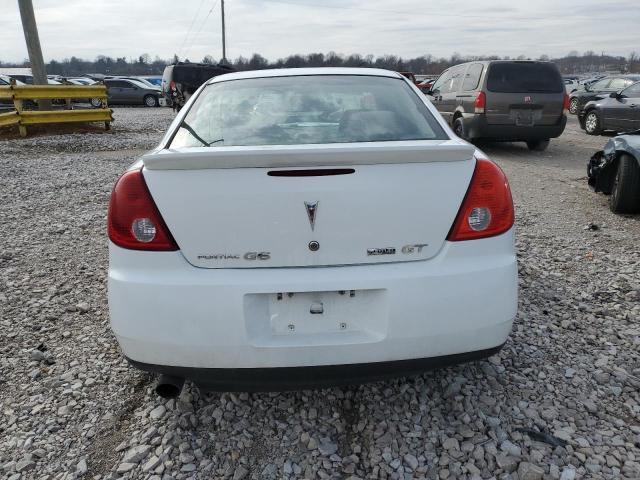 1G2ZK57K194231764 - 2009 PONTIAC G6 GT WHITE photo 6