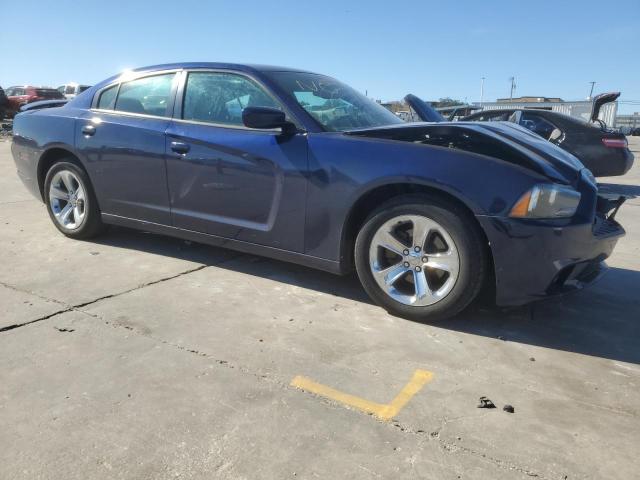 2C3CDXBG6EH363124 - 2014 DODGE CHARGER SE BLUE photo 4