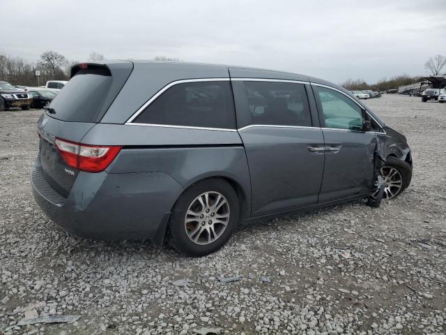 5FNRL5H48CB091494 - 2012 HONDA ODYSSEY EX GRAY photo 3