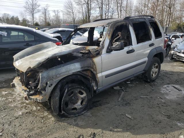 1J4GK48K07W576503 - 2007 JEEP LIBERTY SPORT SILVER photo 1