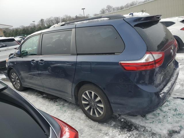 5TDJZ3DC3KS220376 - 2019 TOYOTA SIENNA LE BLUE photo 2