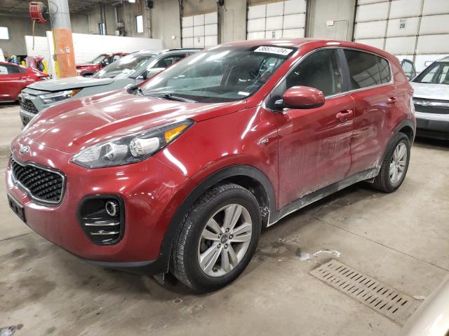 KNDPMCAC4J7343433 - 2018 KIA SPORTAGE LX MAROON photo 1