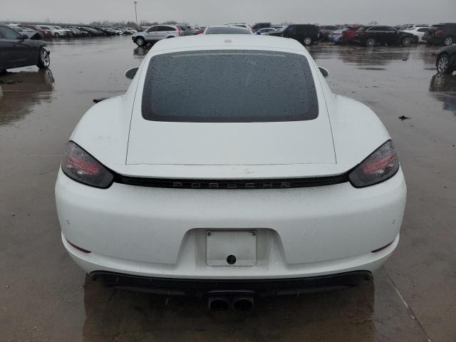 WP0AA2A82JK260195 - 2018 PORSCHE CAYMAN WHITE photo 6