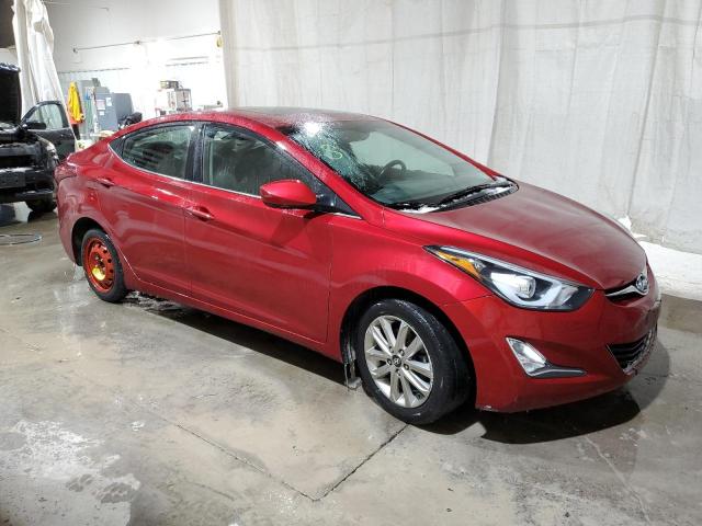 5NPDH4AE7FH623381 - 2015 HYUNDAI ELANTRA SE RED photo 4