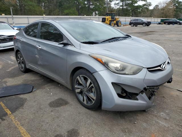 KMHDH4AE8EU100743 - 2014 HYUNDAI ELANTRA SE SILVER photo 4