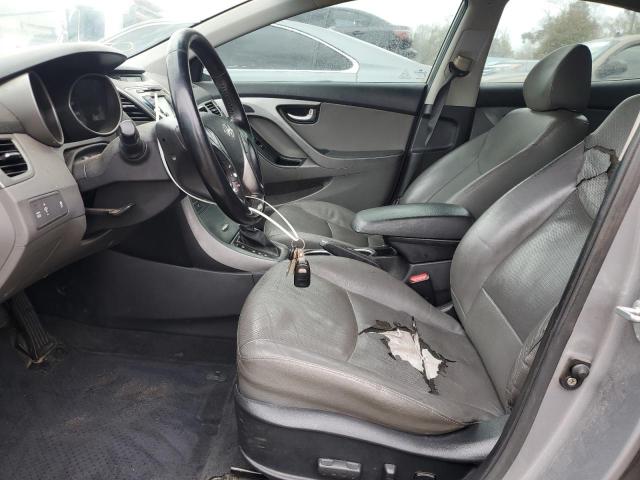 KMHDH4AE8EU100743 - 2014 HYUNDAI ELANTRA SE SILVER photo 7