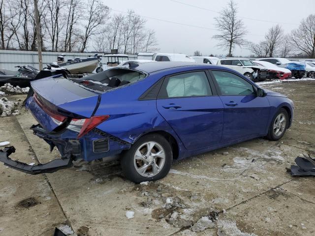 KMHLL4AGXMU180508 - 2021 HYUNDAI ELANTRA SE BLUE photo 3