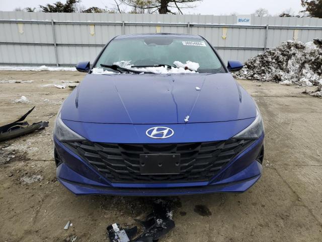 KMHLL4AGXMU180508 - 2021 HYUNDAI ELANTRA SE BLUE photo 5