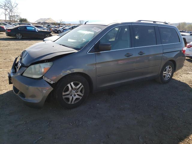 5FNRL38497B422528 - 2007 HONDA ODYSSEY EX GRAY photo 1