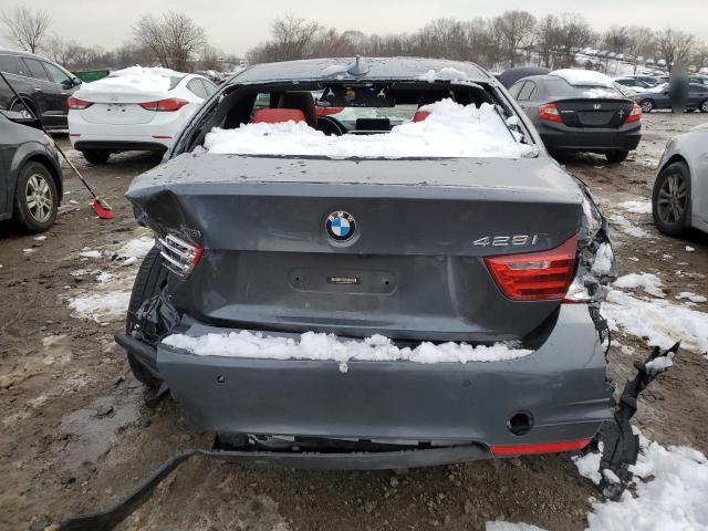 WBA3N9C59FK246274 - 2015 BMW 428 XI GRAY photo 6