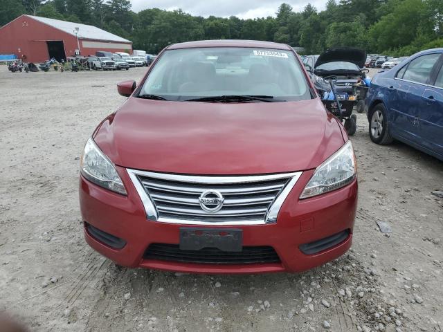 3N1AB7AP7EY325229 - 2014 NISSAN SENTRA S RED photo 5