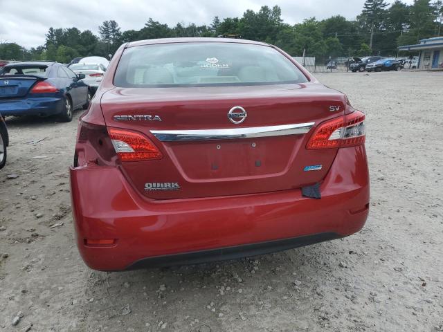 3N1AB7AP7EY325229 - 2014 NISSAN SENTRA S RED photo 6