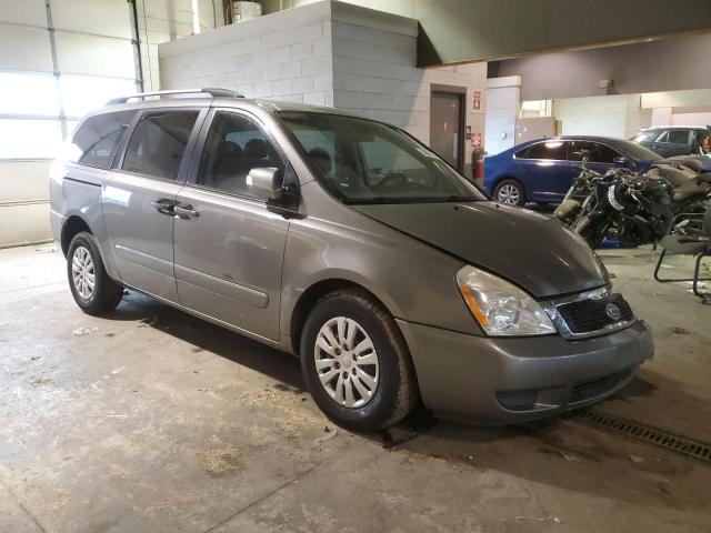 KNDMG4C74C6428765 - 2012 KIA SEDONA LX GRAY photo 4