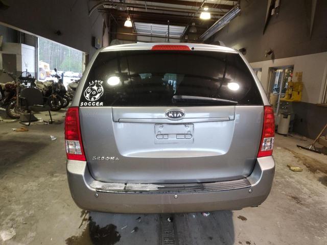 KNDMG4C74C6428765 - 2012 KIA SEDONA LX GRAY photo 6