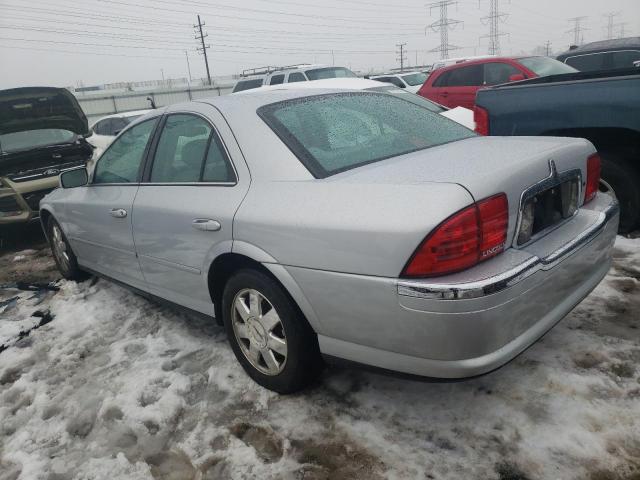 1LNHM87AX2Y669431 - 2002 LINCOLN LS SILVER photo 2