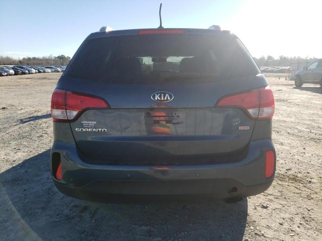 5XYKT3A61EG549826 - 2014 KIA SORENTO LX BLUE photo 6